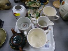 Mixed parcel of porcelain including Gaudy Welsh, Masons Chartreuse, commemorative etc
