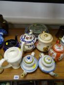 Quantity of miscellaneous teapots, Oriental display plates etc