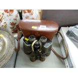Pair of Carl Zeiss 10x50 binoculars in a carry case and a pair of opera glasses