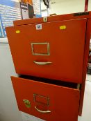 Bisley two door metal filing cabinet