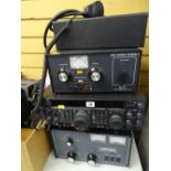 Yaesu HF transceiver FT-1000MP Mk-V, a Merrytron AL-811H amplifier, MFJ Versatuner V model no. MFJ-