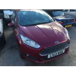 Ford Fiesta Zetec five door hatchback car, registration number CX13 WSK, mileage approx 9,000,