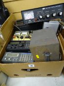 Parcel of MFJ Deluxe Versatuner 11, Watson W-25AM power supply, Realistic DX-394 communications