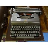 Cased vintage Imperial typewriter