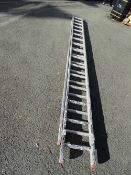 Duraflex two section aluminium ladder