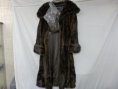 Lady's vintage fur coat and hat