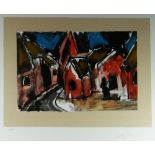 JOSEF HERMAN limited edition (66/150) coloured lithograph by Curwen Chilford Press - entitled '