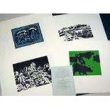 SIR KYFFIN WILLIAMS RA Gwasg Gregynog limited edition (22/100) portfolio - containing six prints, 1.