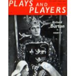 RICHARD BURTON AUTOGRAPH signed on a cover of 'Plays & Players' theatre guide, dated February