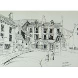 TOM HUTCHINSON print - entitled 'Aberdare', signed in pencil, 30 x 41cms