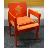 INVESTITURE CHAIR an icon of design being the 1969 Prince of Wales Investiture chair by Lord