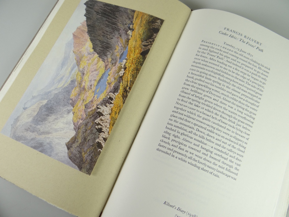 A GWASG GREGYNOG LIMITED EDITION (220/275) VOLUME OF 'THE MOUNTAINS OF WALES' BY IOAN BOWEN REES