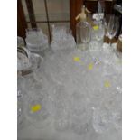 A quantity of mixed glassware including good quality heavy drinking glasses