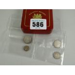 An Elizabeth II Maundy Money set, 1974 comprising 4p, 3p, 2p & 1p (in case of issue)
