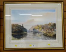 A signed limited edition print AFTER K S TADD of Bristol with the Clifton suspension bridge,