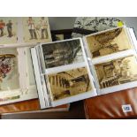 Seven albums of postcards & a quantity of loose postcards