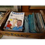 Large quantity of rugby programmes including Cardiff Rugby Club 1980s (being sold on behalf of Veli