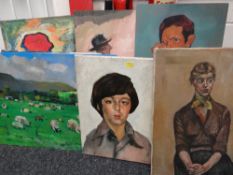 Seven JOHN CHERRINGTON oil paintings (please see previous sales for provenance)