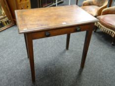 A small antique side table with single drawer, 75cms wide