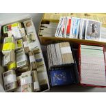 A vast quantity of assorted cigarette cards & modern collector's cards (declared as approximately