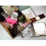 A box of costume jewellery