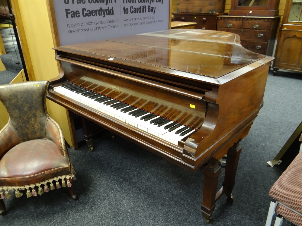 A Chappell of London rosewood baby grand piano, 180cms deep