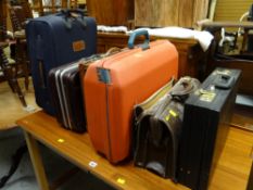 Sundry suitcases & briefcases