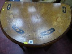 Inlaid marquetry hall table