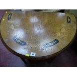 Inlaid marquetry hall table