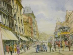 BRIAN EDEN watercolour - titled 'Church Street', 15 x 20 cms