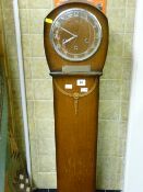 Smiths polished wood grandmother clock