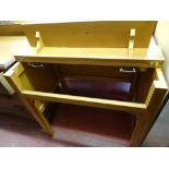 Interesting desk with fold-up top