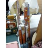 Parcel of assorted coloured and sized roller blinds, a table lamp and one other etc E/T