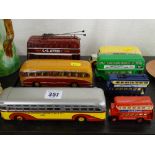 Parcel of diecast model buses including Corgi, Days Gone By etc