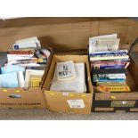 Box of film related and other books, written music etc