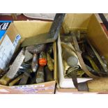 Two boxes of vintage tools