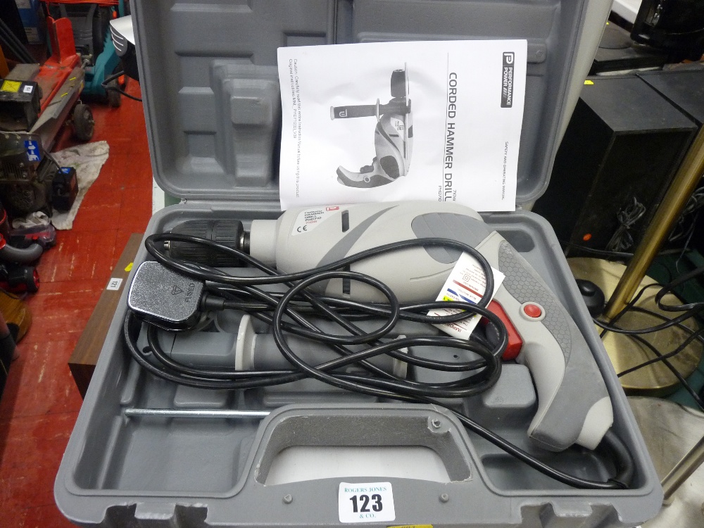 Cased Performance Power corded hammer drill 710w E/T