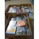 Three boxes containing very large quantity of CDs - easy listening, Frank Sinatra etc, approx two