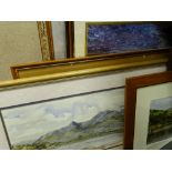 Large quantity in a box and loose of paintings and prints