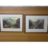 Two vintage Conwy Valley scene prints