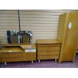 Mid Century Avalon Yatton mid Century three piece bedroom suite