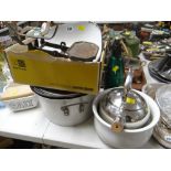 A set of scales & sundry vintage kitchen items Condition Report: please request* *Condition is not