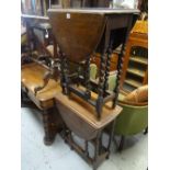 Two small vintage barley-twist gate-leg tables Condition Report: please request* *Condition is not