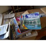 Six boxes of vintage 1980s railway & steam railway magazines Condition Report: please request* *