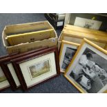 Parcel of various framed prints & pictures together with collection of children's annuals