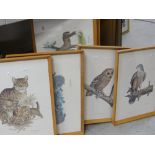 A parcel of framed animal & bird study prints Condition Report: please request via email.