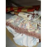 A parcel of curtain fabric ETC Condition Report: please request via email. Condition reports not