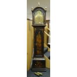 Thomas Marsh of London 8-day chinoiserie decorated longcase clock, the brass face with Roman numeral