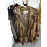 Two vintage fur coats