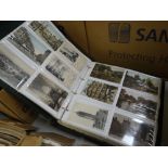 Two large albums of vintage postcards, various British & European topographical interest Condition